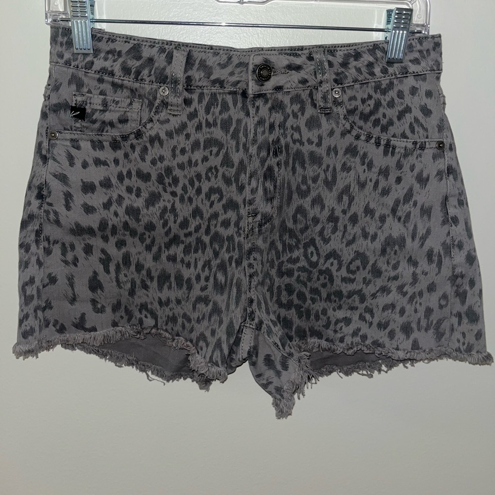 Cheetah Print Jean Shorts